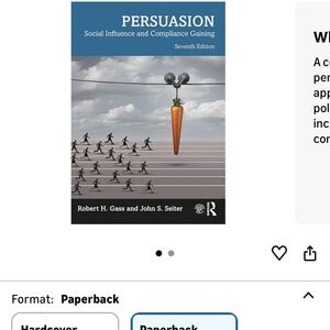 Persuasion by Gass & Seiter 7th edition